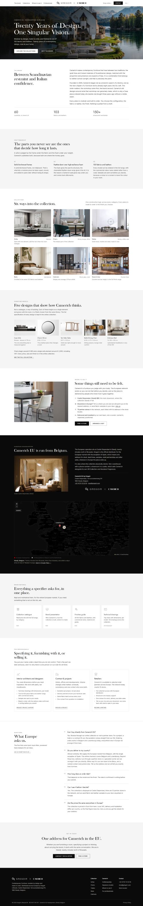 De website van Camerich EU