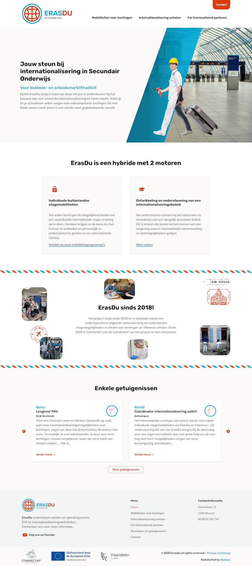 De website van Erasdu