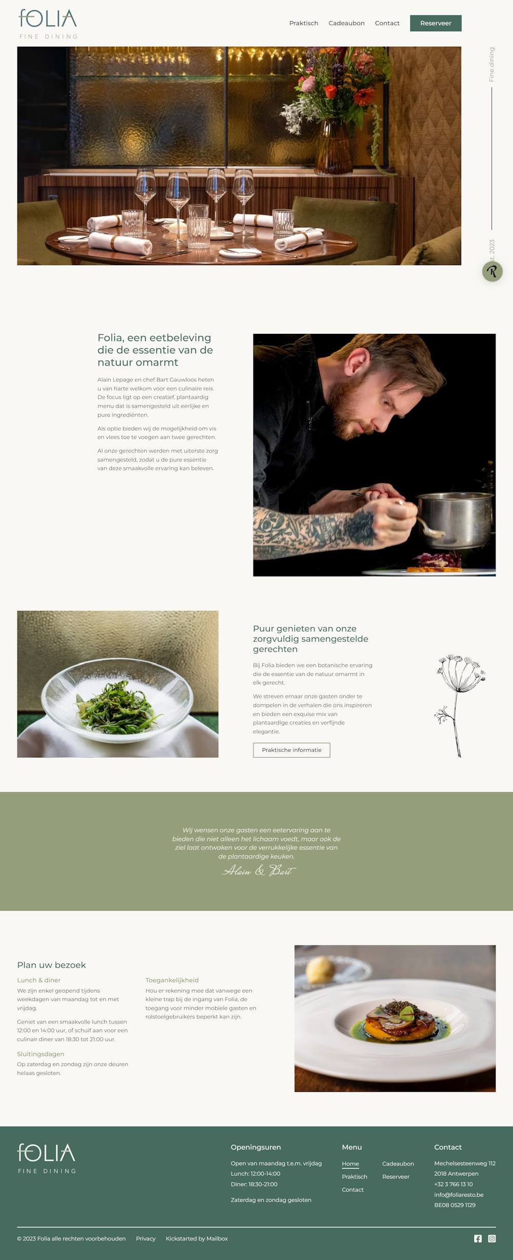 De website van Folia
