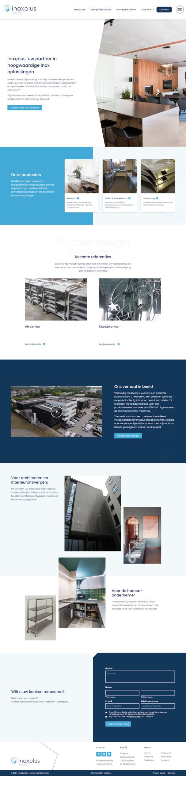 De website van Inoxplus