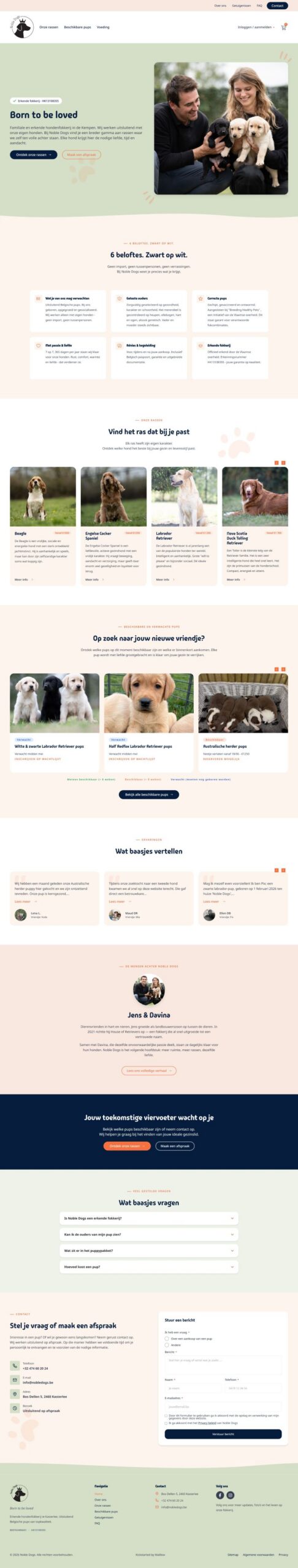 De website van Nobledogs