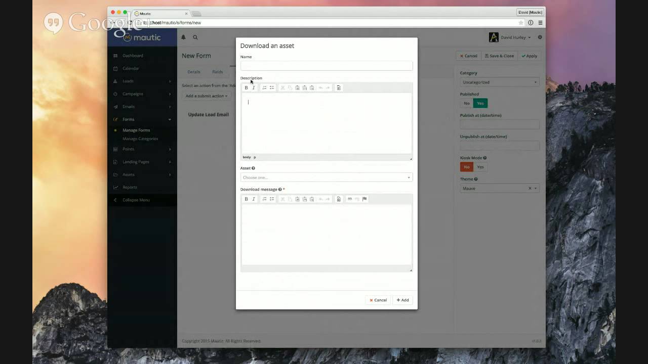 Hands On With Mautic: Landing Pages & Forms