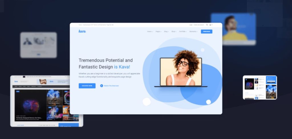 Het Kava WordPress thema van Crocoblock