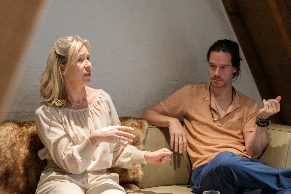 Inez en Gilles tijdens het interview